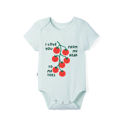 I love you from my head to ma toes Baby Bamboo Onesie