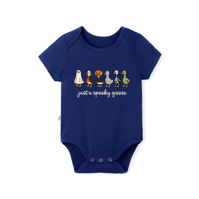 'Just A Spooky Goose' Halloween Bamboo Baby Bodysuit