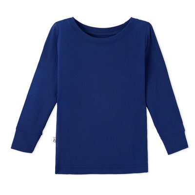 Blue Depths Long Sleeve Bamboo Pajama Set - SwaddleAn