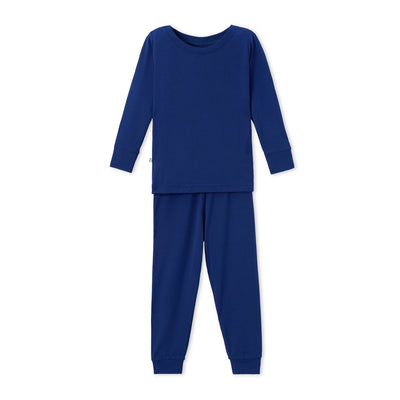 Blue Depths Long Sleeve Bamboo Pajama Set - SwaddleAn