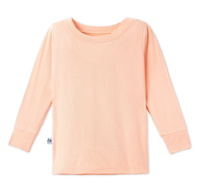 Peach Fuzz Long Sleeve Bamboo Pajama Set - SwaddleAn