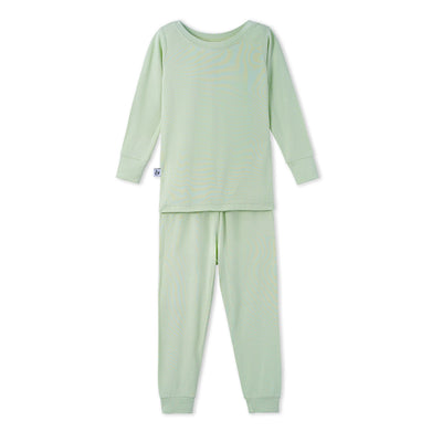 Sage Green Long Sleeve Bamboo Pajama Set - SwaddleAn