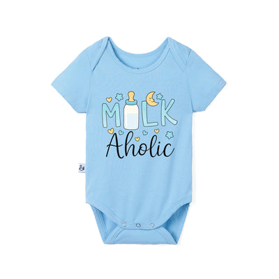 Bamboo Baby Bodysuit in Milkaholic Graphic