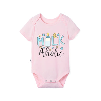 Bamboo Baby Bodysuit in Milkaholic Graphic