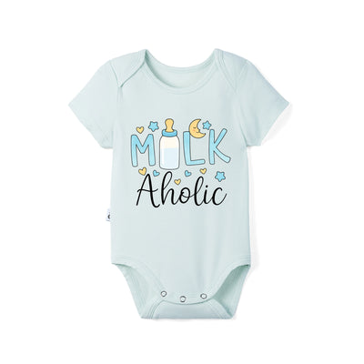 Bamboo Baby Bodysuit in Milkaholic Graphic