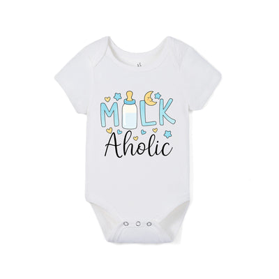 Bamboo Baby Bodysuit in Milkaholic Graphic