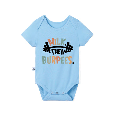 Bamboo 'Milk Then Burpees' Workout Baby Bodysuit