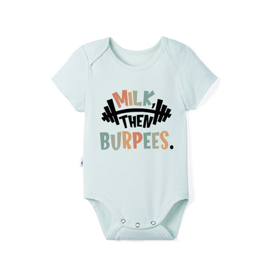 Bamboo 'Milk Then Burpees' Workout Baby Bodysuit