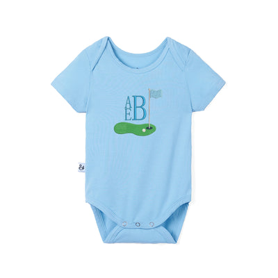 Custom Embroidered Monogram Golf Bamboo Bodysuit