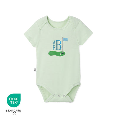 Custom Embroidered Monogram Golf Bamboo Bodysuit