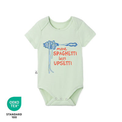 More Spaghetti Less Upsetti Bamboo Baby Bodysuit
