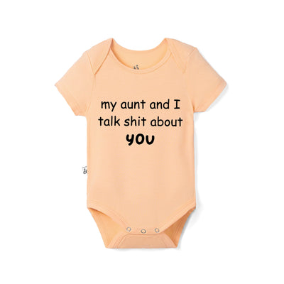 My Mom and I Talk Sh*t About You Bamboo Baby Onesie