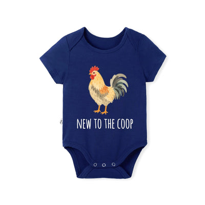 New To The Coop Bamboo Onesie