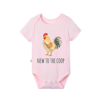 New To The Coop Bamboo Onesie