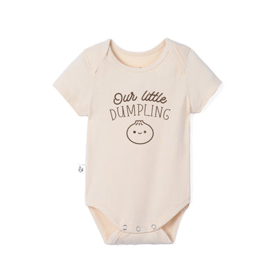 Embroidered Our Little Dumpling Bamboo Onesie