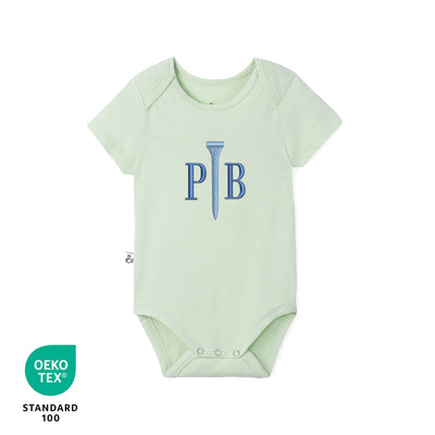 Custom Monogram Golf Bamboo Baby Bodysuit Bodysuit