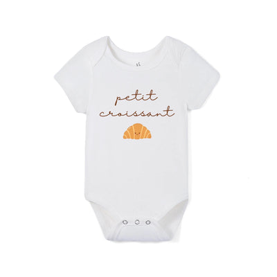 Petite Croissant French Baby Bamboo Onesie