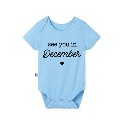 'See You in December' Bamboo Baby Bodysuit