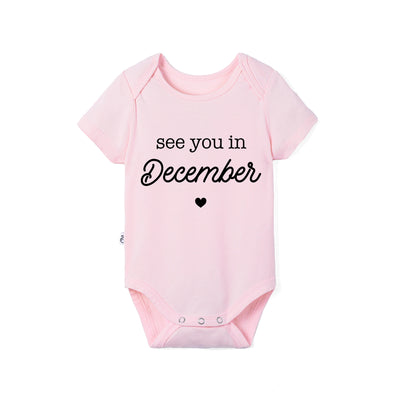 'See You in December' Bamboo Baby Bodysuit
