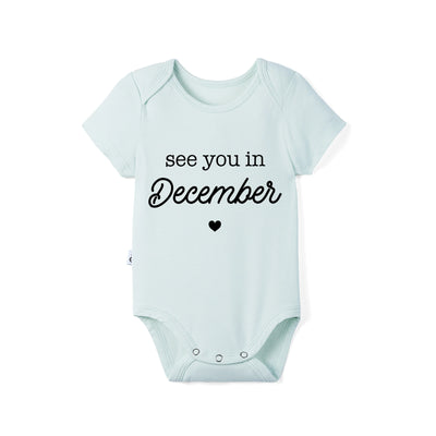 'See You in December' Bamboo Baby Bodysuit