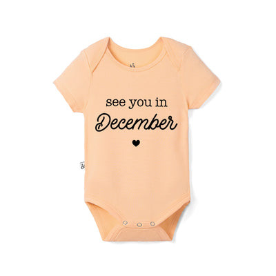 'See You in December' Bamboo Baby Bodysuit
