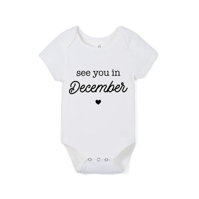 'See You in December' Bamboo Baby Bodysuit