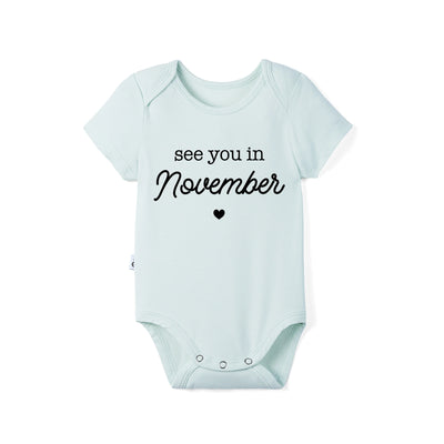 'See You in November' Bamboo Baby Bodysuit