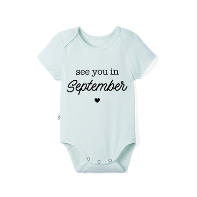 'See You in September' Bamboo Baby Bodysuit