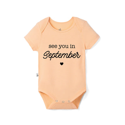 'See You in September' Bamboo Baby Bodysuit