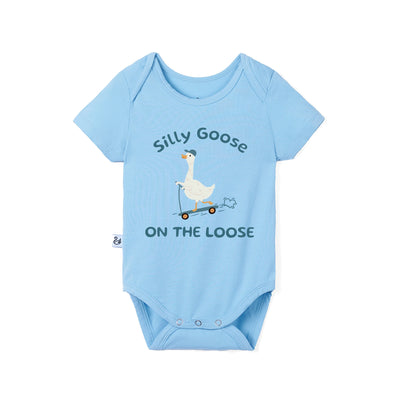 Silly Goose On The Loose Bamboo Baby Onesie