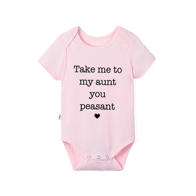 'Take me to my aunt you peasant' Funny Bamboo Onesie