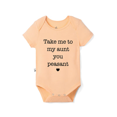 'Take me to my aunt you peasant' Funny Bamboo Onesie