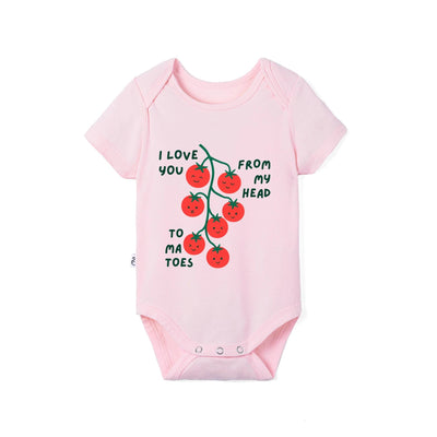 I love you from my head to ma toes Baby Bamboo Onesie