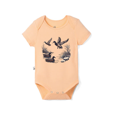 Vintage Mallard Duck Bamboo Onesie
