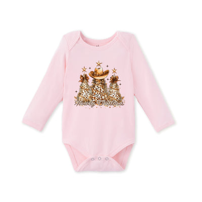 Howdy Christmas Bamboo Baby Onesie