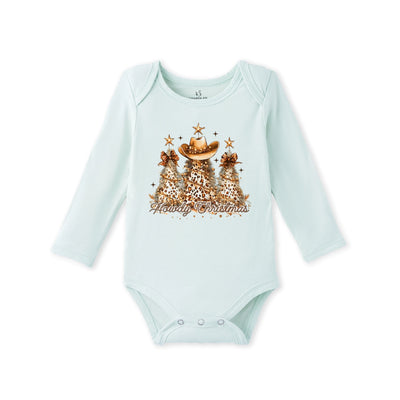 Howdy Christmas Bamboo Baby Onesie