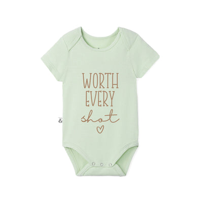Worth Every Shot Baby Bamboo Onesie