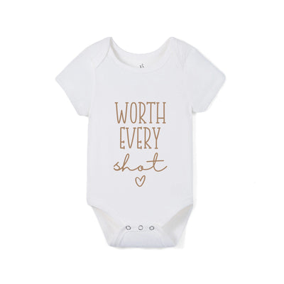 Worth Every Shot Baby Bamboo Onesie